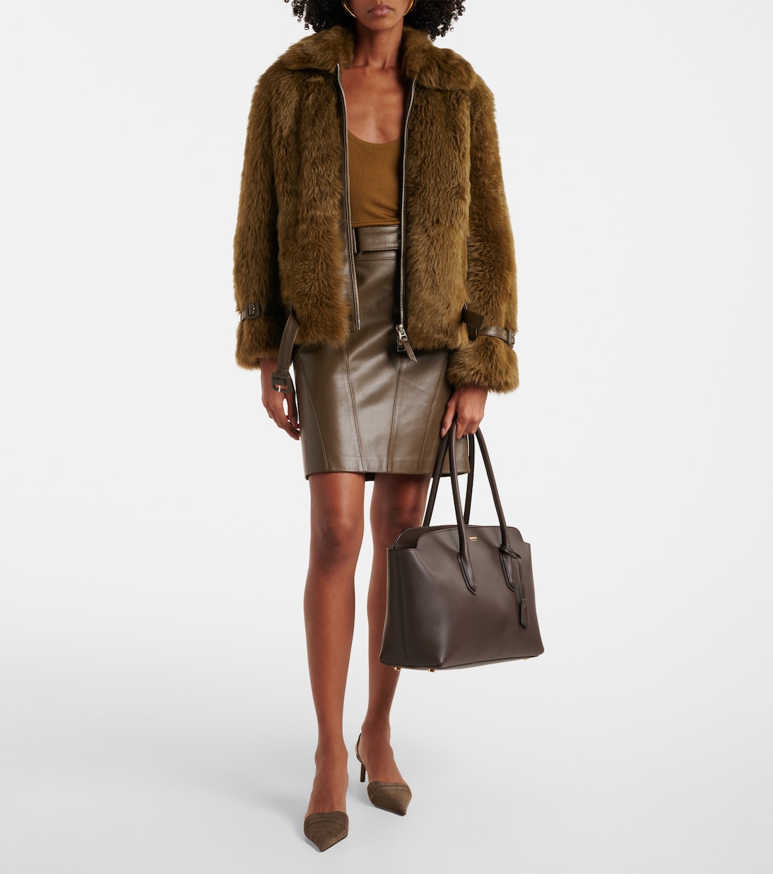 Alexander Large leather shoulder bag | Tom Ford