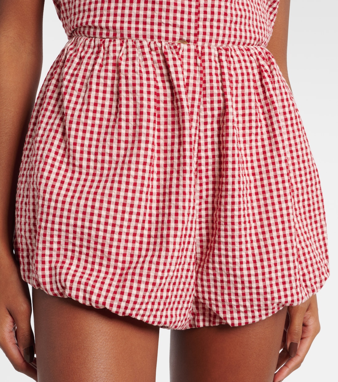 Aurelia gingham cotton shorts | Posse