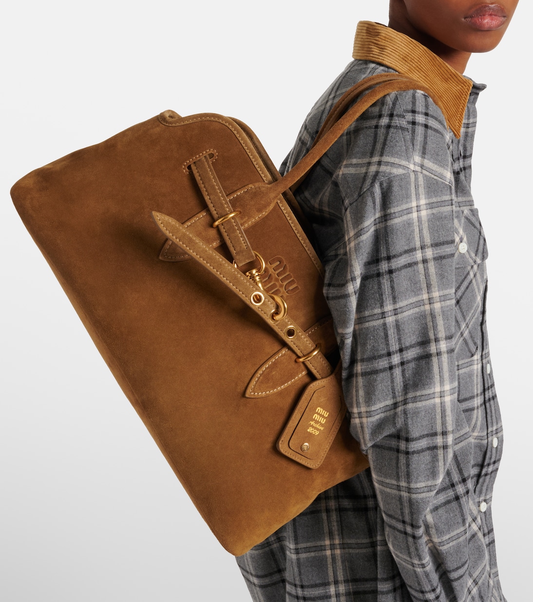 Tote Bag Adventure aus Veloursleder | Miu Miu