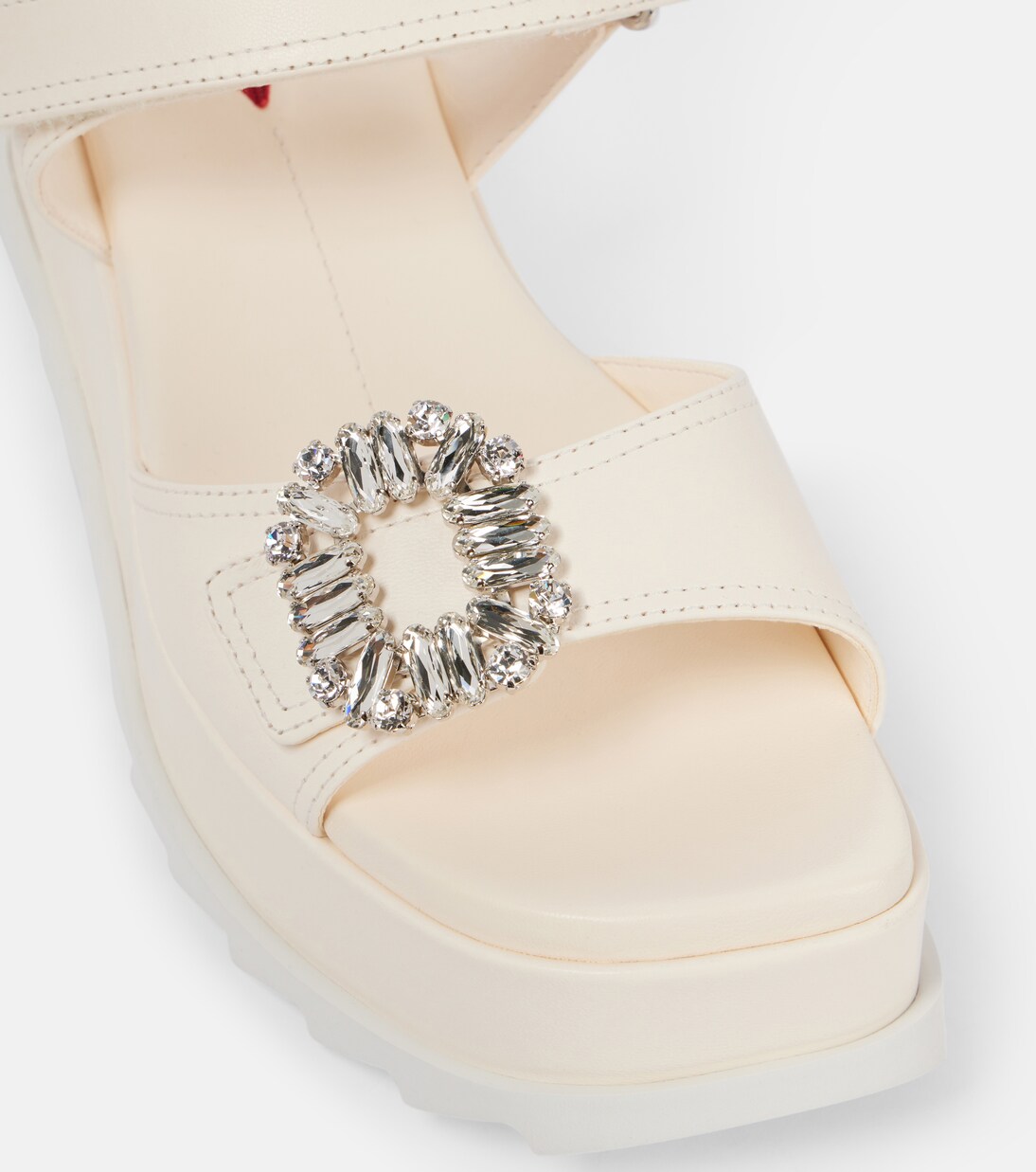 Verzierte Wedge-Sandalen Slidy Viv' aus Leder | Roger Vivier