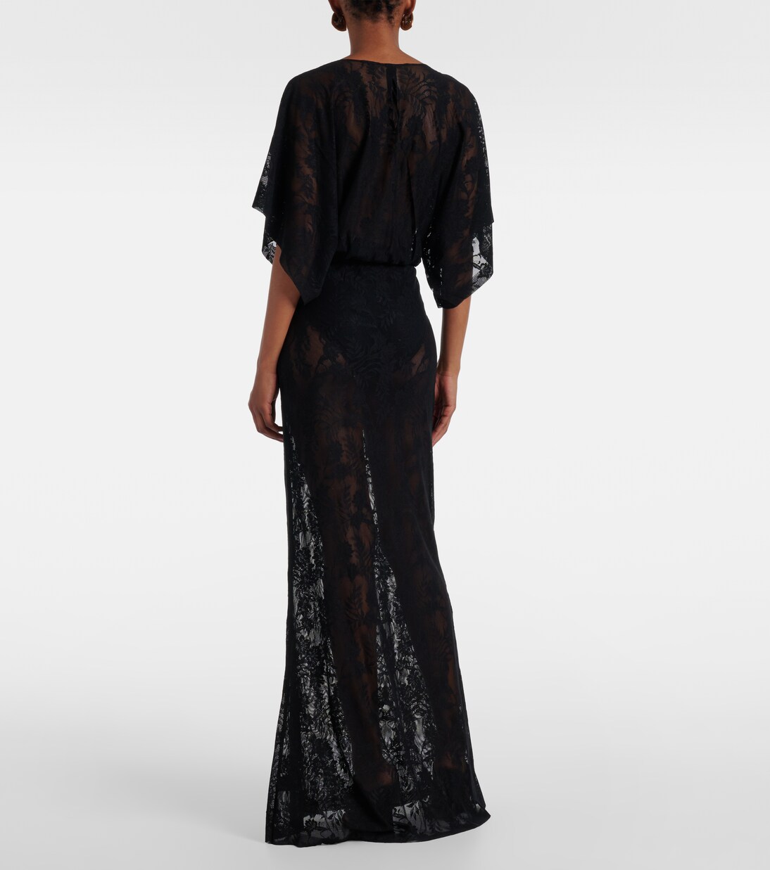 Obie floral lace gown | Norma Kamali