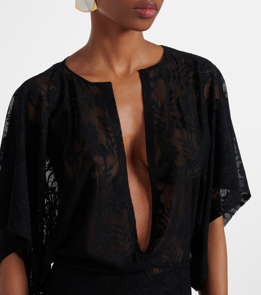 Obie floral lace gown | Norma Kamali