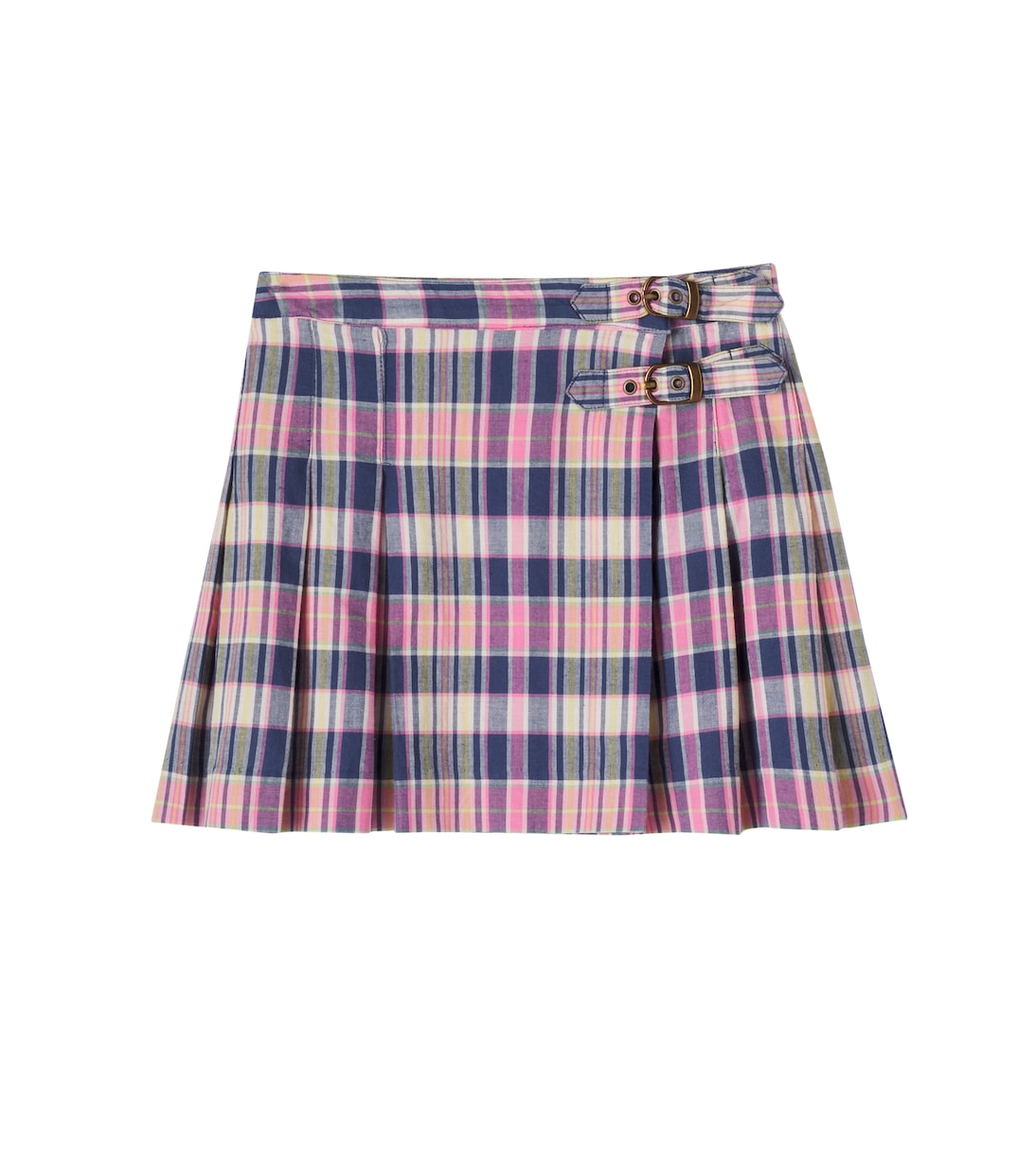 Falda de algodón plisada a cuadros | Polo Ralph Lauren Kids