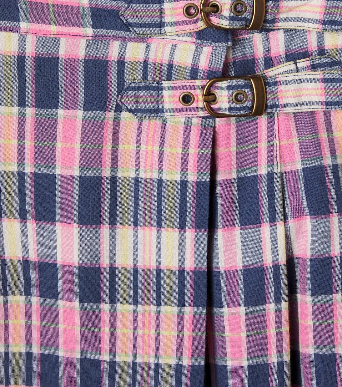 Falda de algodón plisada a cuadros | Polo Ralph Lauren Kids