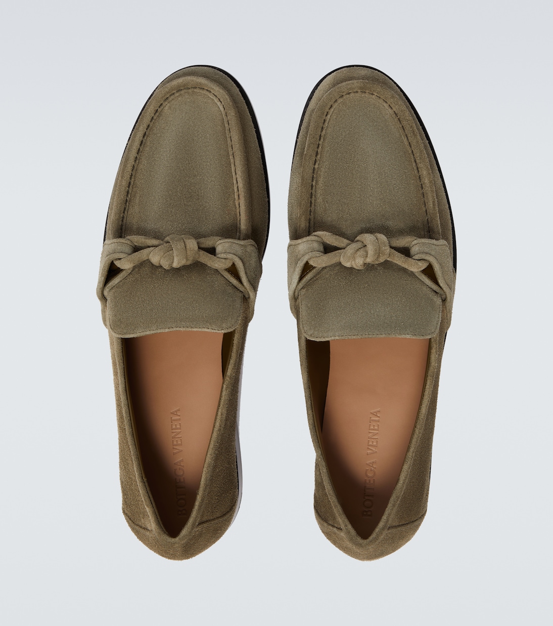 Mocassins Astaire Knot en daim | Bottega Veneta