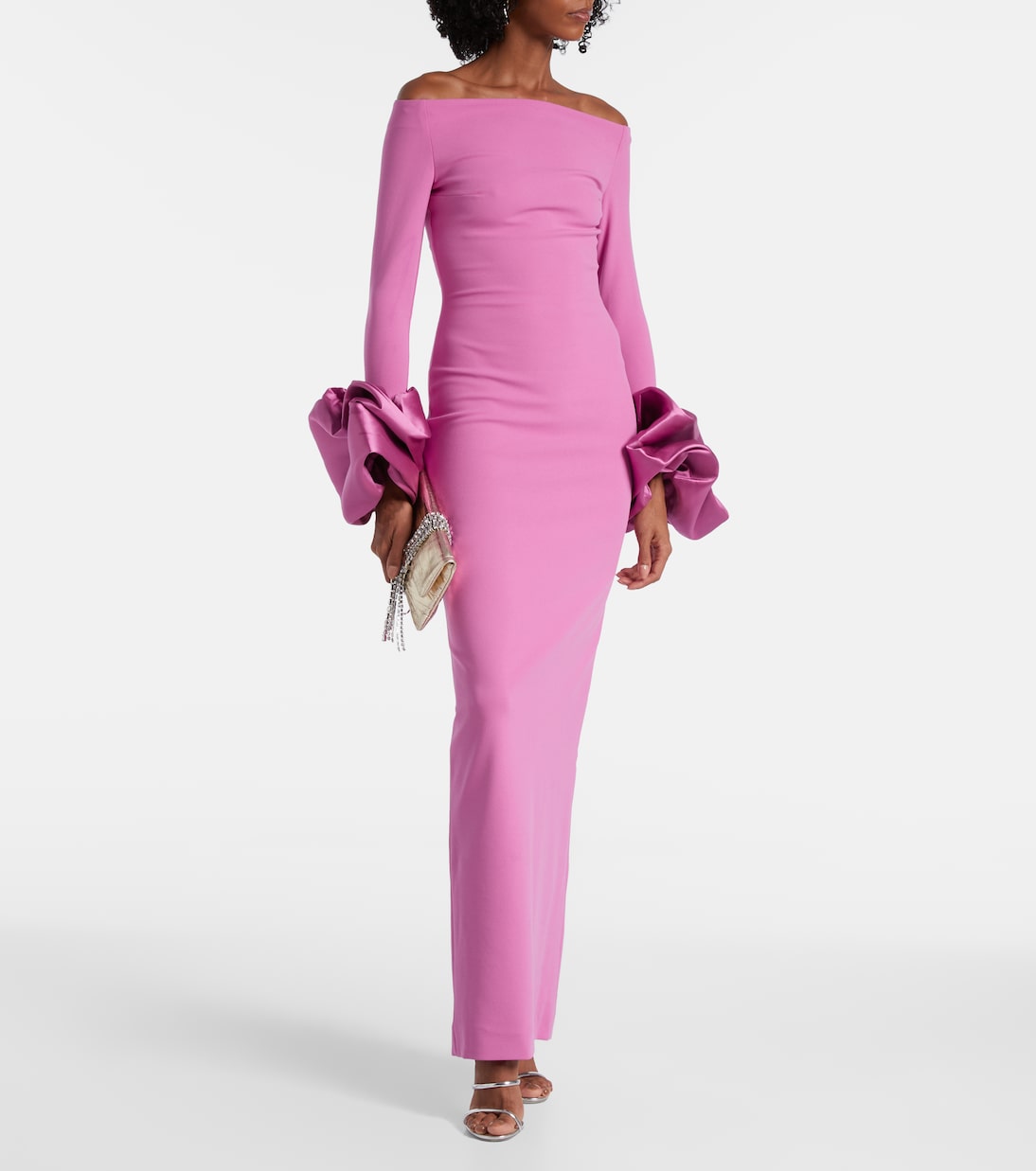 Robe à encolure bardot Talia | Solace London