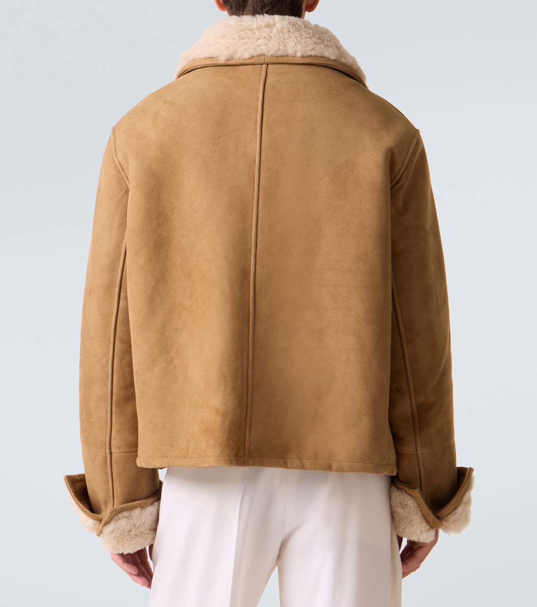 Shearling-lined suede jacket | Ami Paris