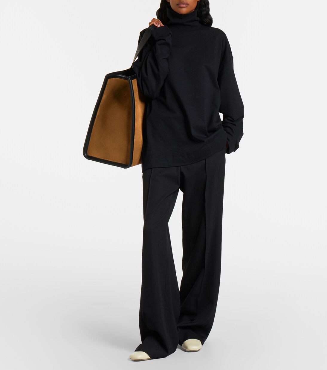 Mid-rise wide-leg pants | Phoebe Philo