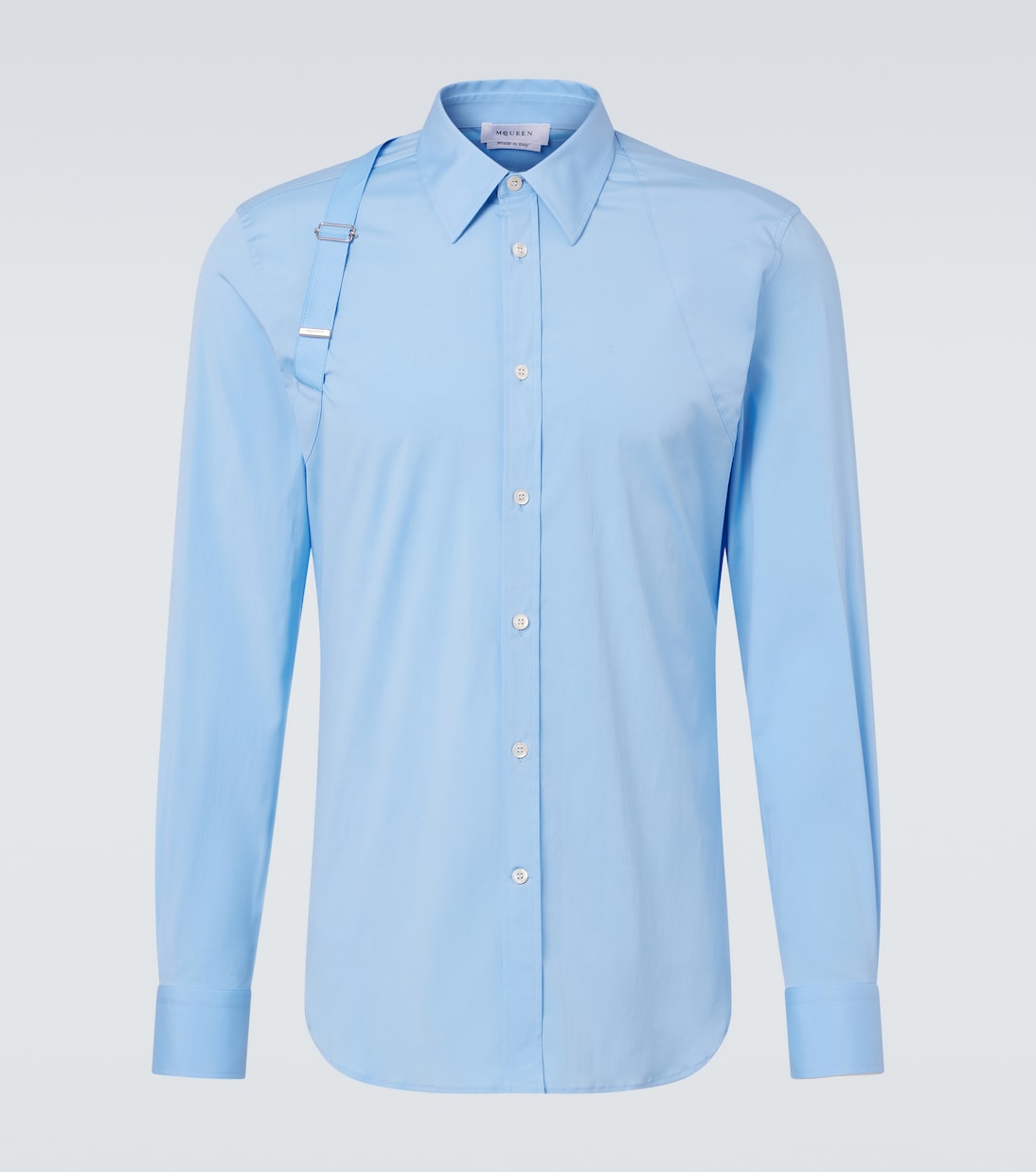 Cotton-blend poplin shirt | McQueen