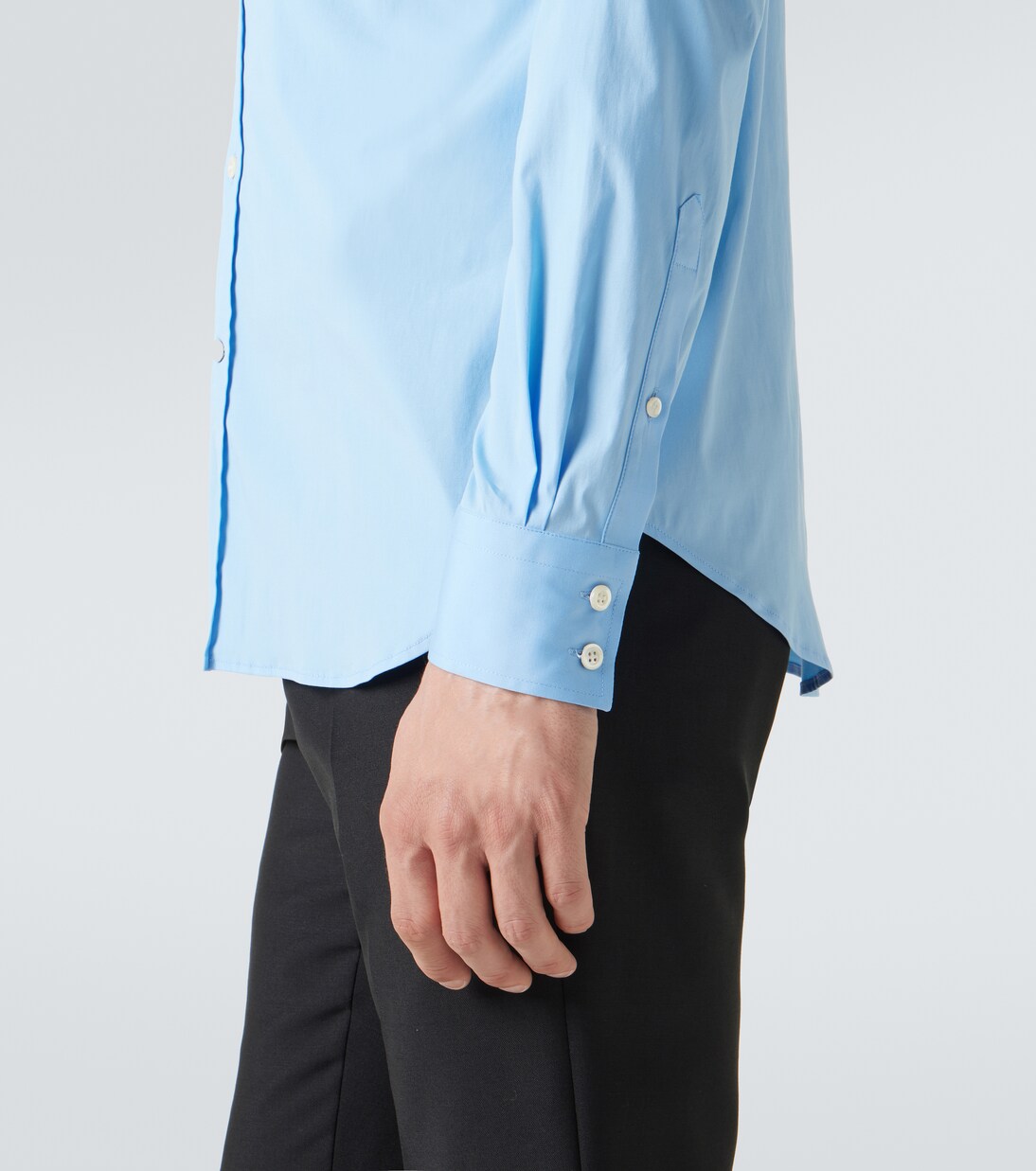 Cotton-blend poplin shirt | McQueen