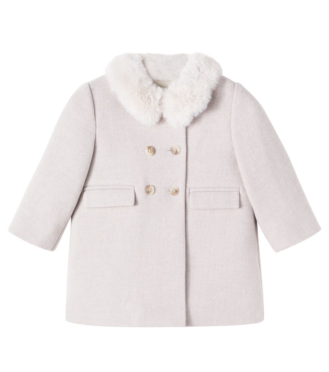 Baby Moka wool-blend coat | Bonpoint