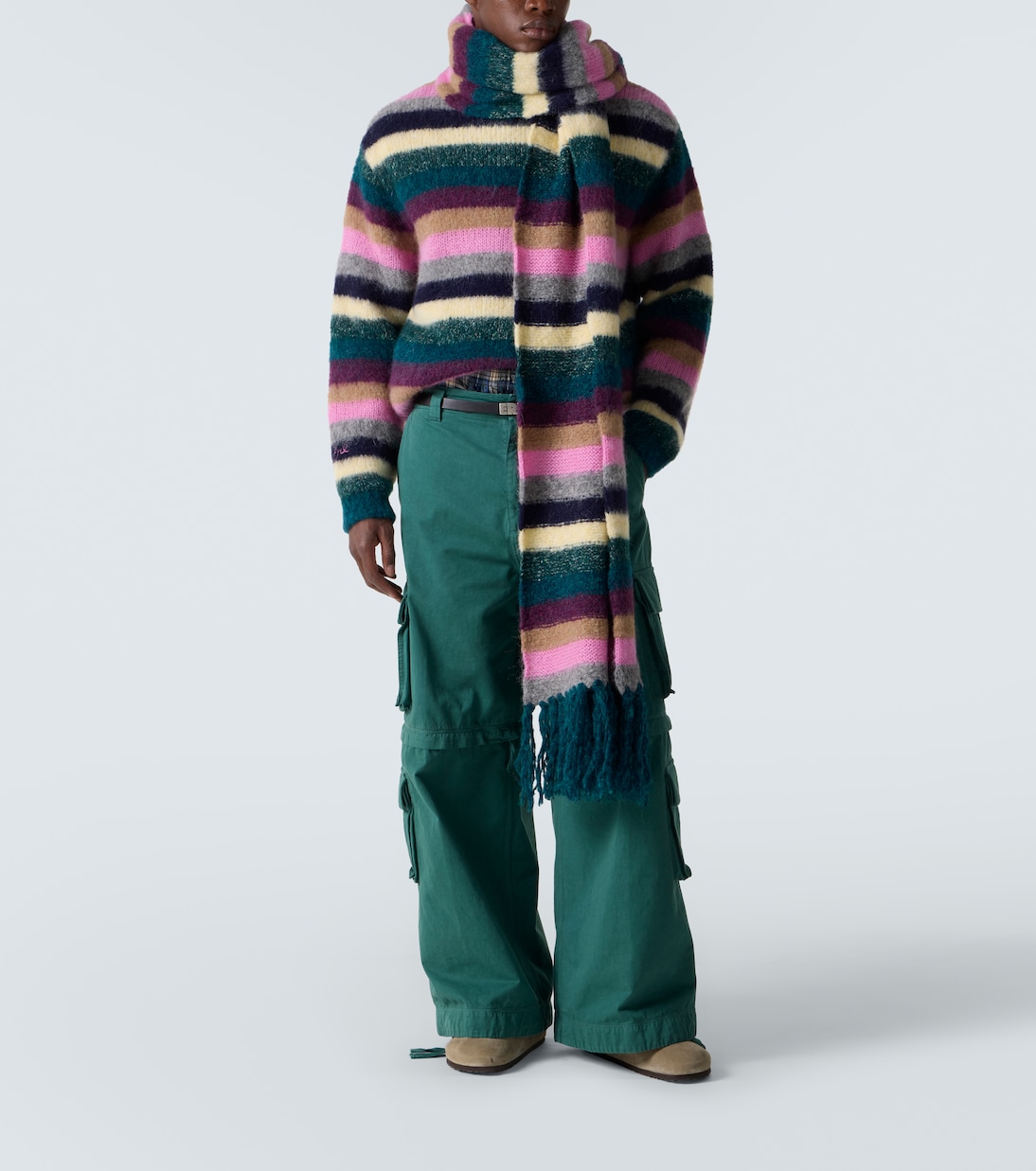 Striped alpaca-blend sweater | ERL