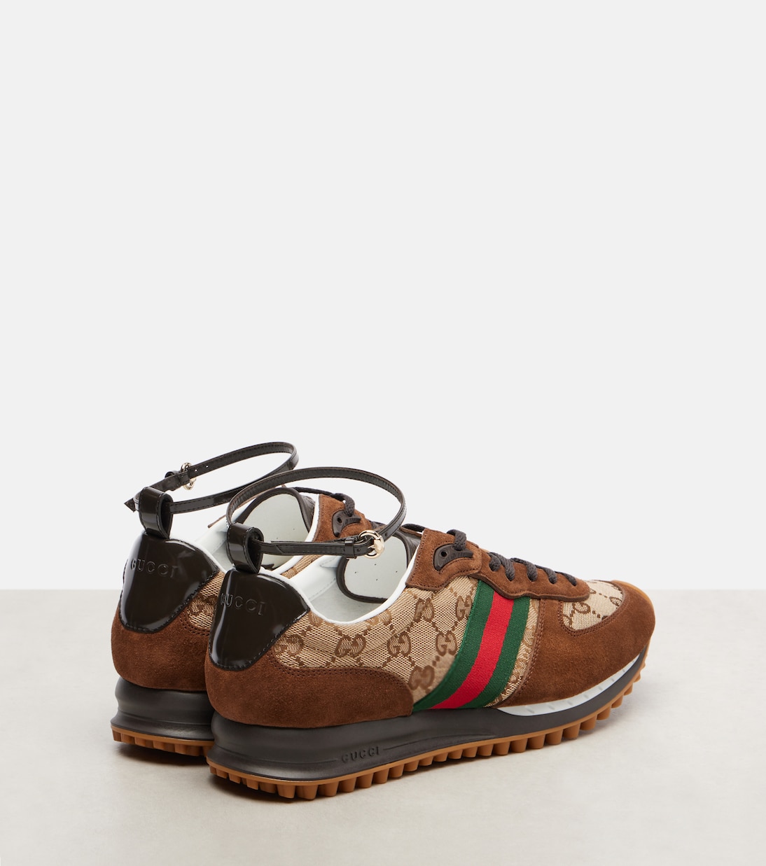 Re-Motion suede-trimmed sneakers | Gucci