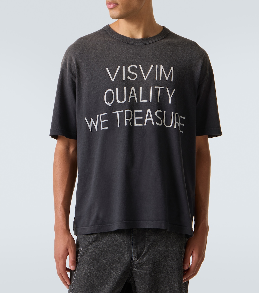 Jumbo printed cotton-blend T-shirt | Visvim