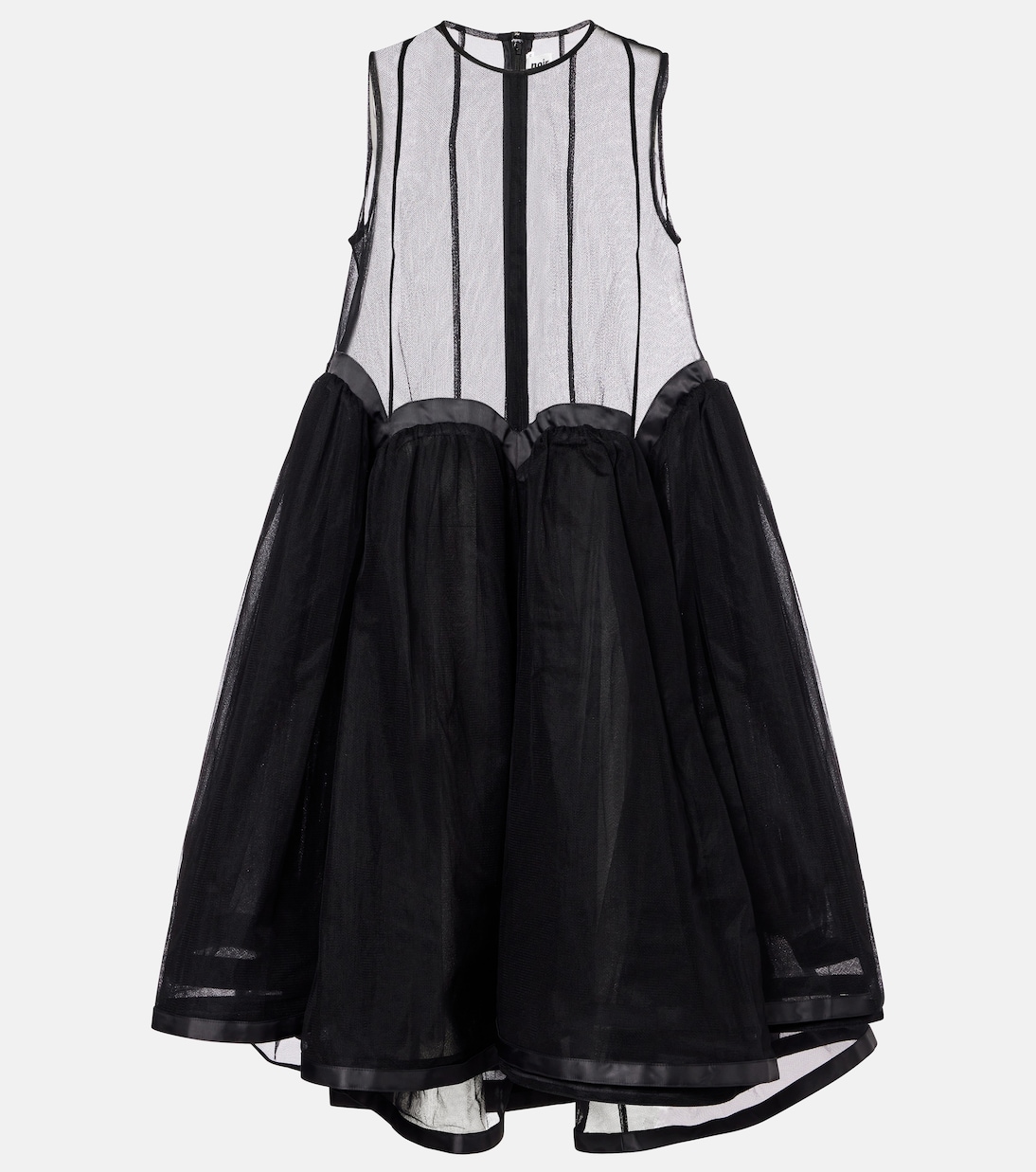 Robe midi en tulle | Noir Kei Ninomiya