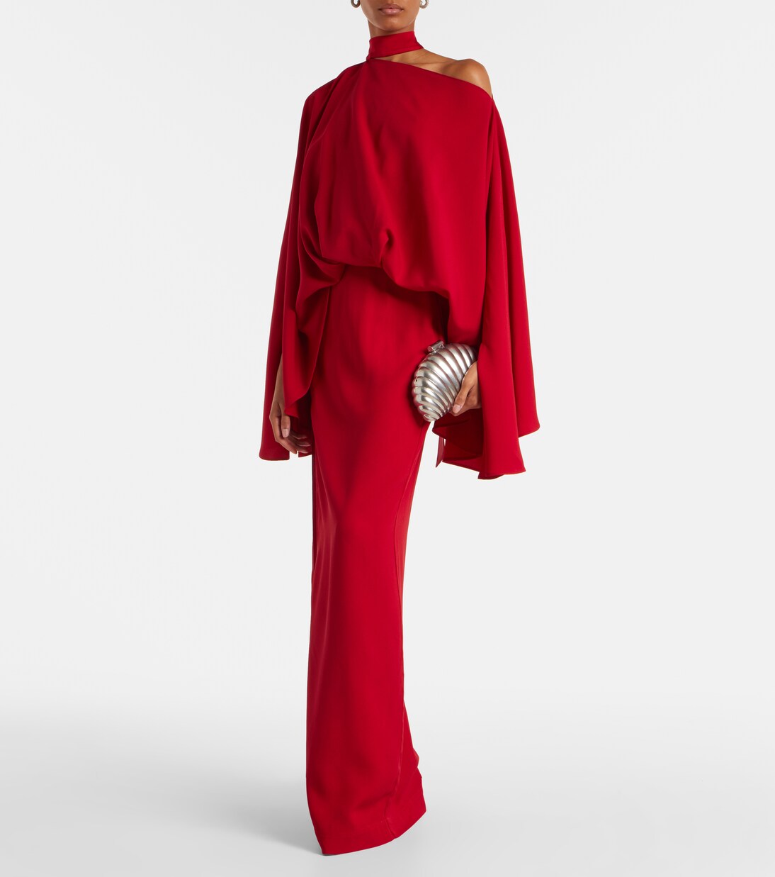 Brooks scarf-detail crêpe maxi dress | Taller Marmo