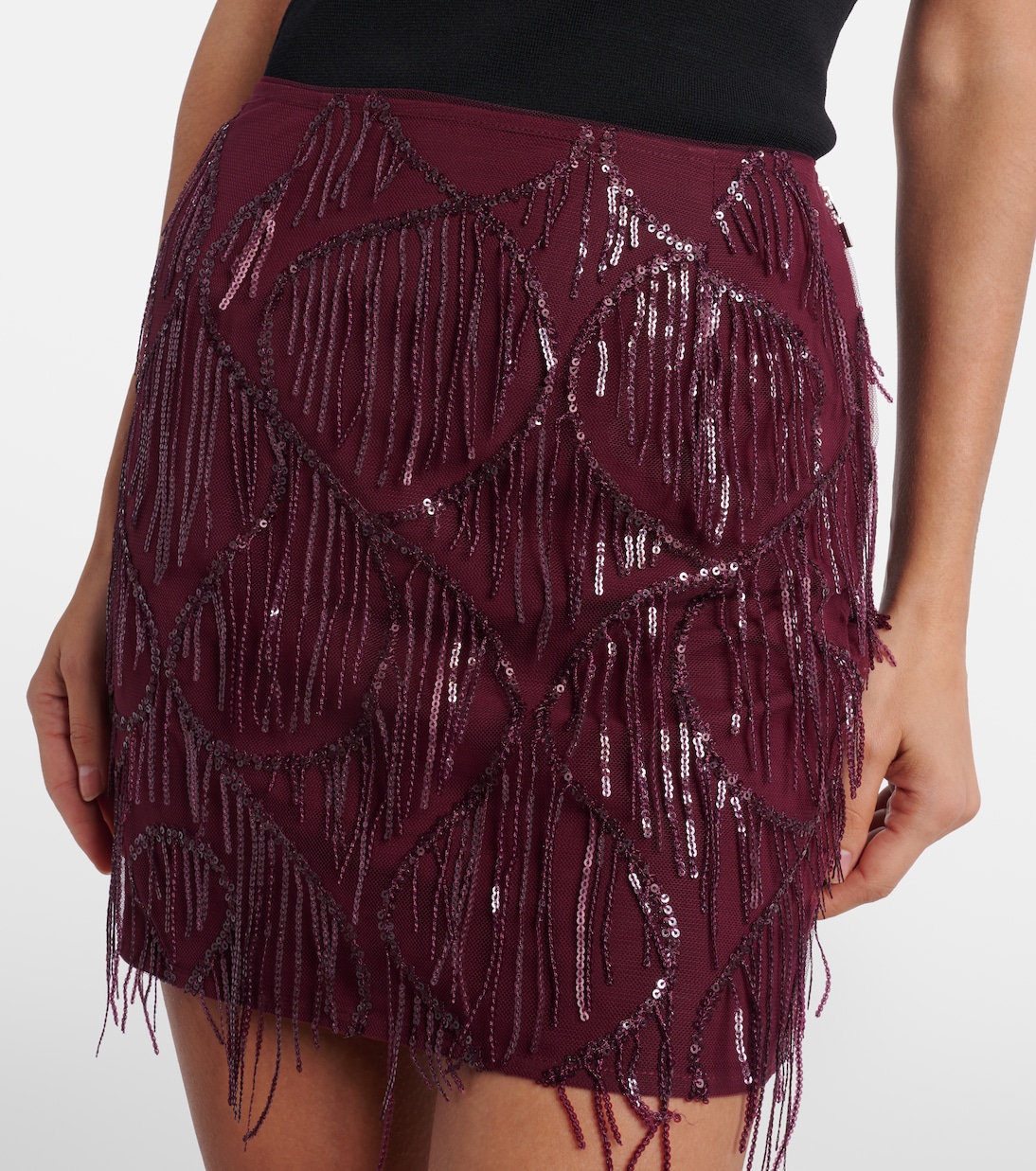 Minirock mit Pailletten | Rotate