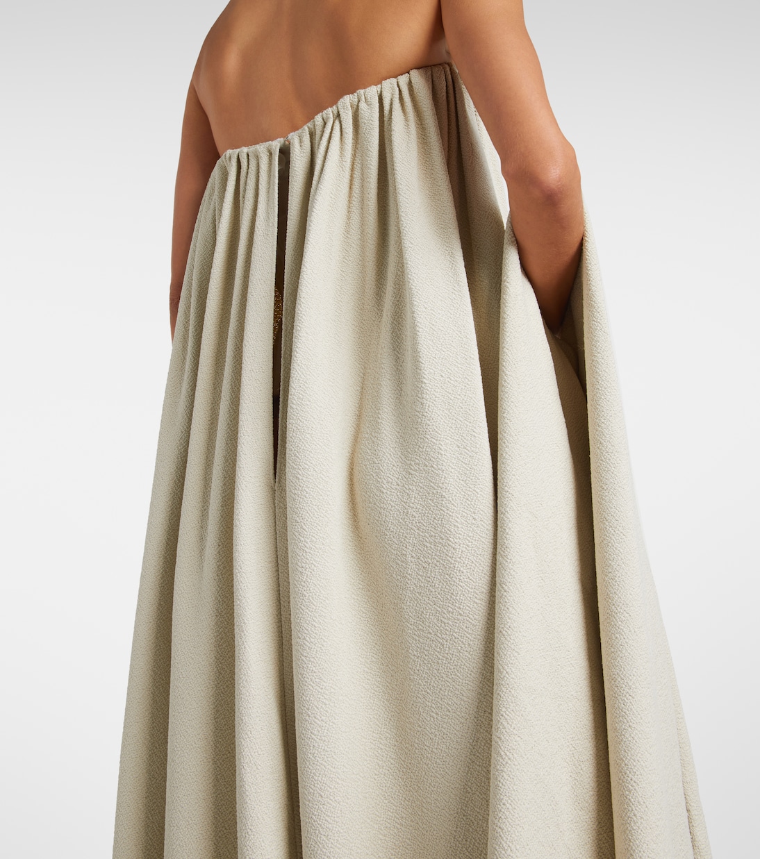 Vicky fringed gathered gown | Calvin Klein Collection