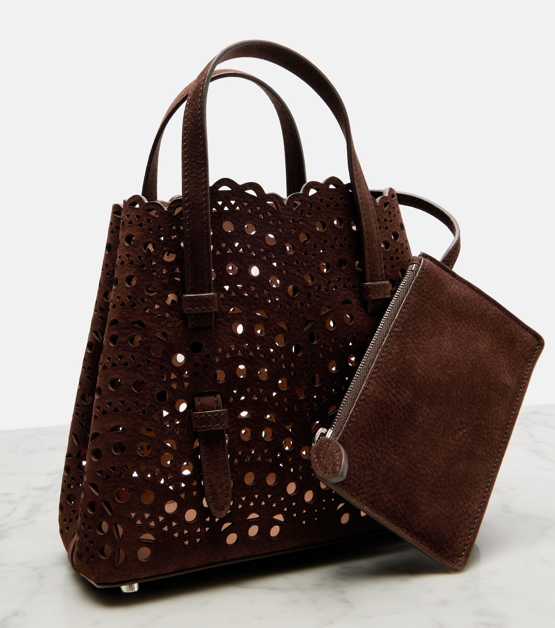 Mina 20 New Vienne leather tote bag | Alaïa