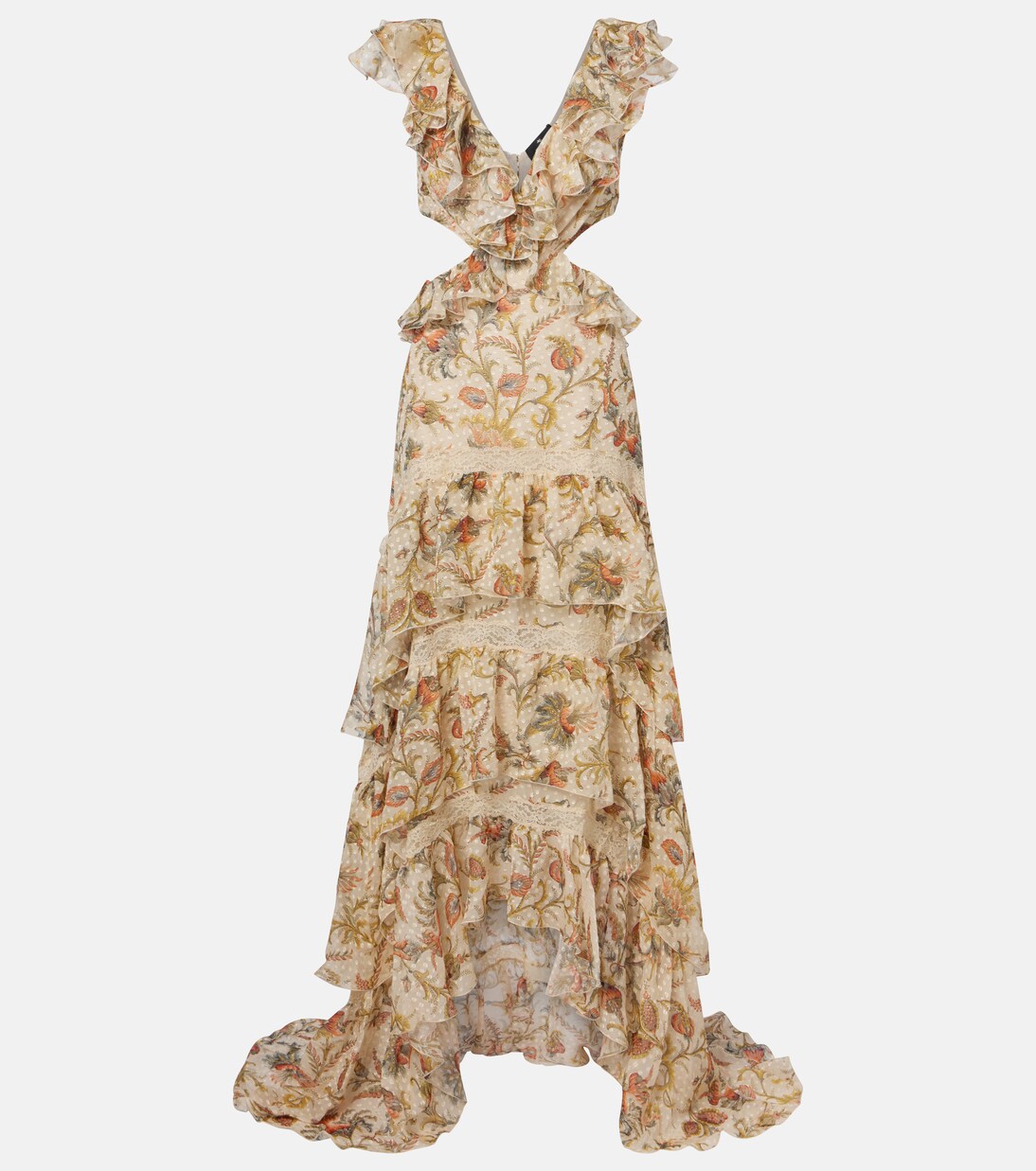 Robe longue en soie mélangée | Etro