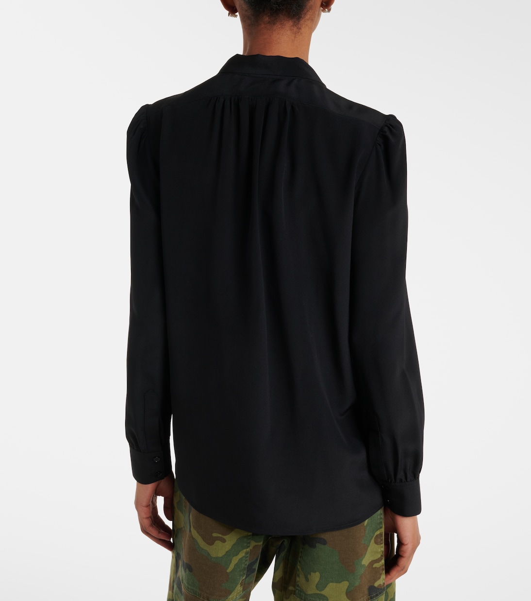 Blusa Colt in seta con fiocco | Nili Lotan