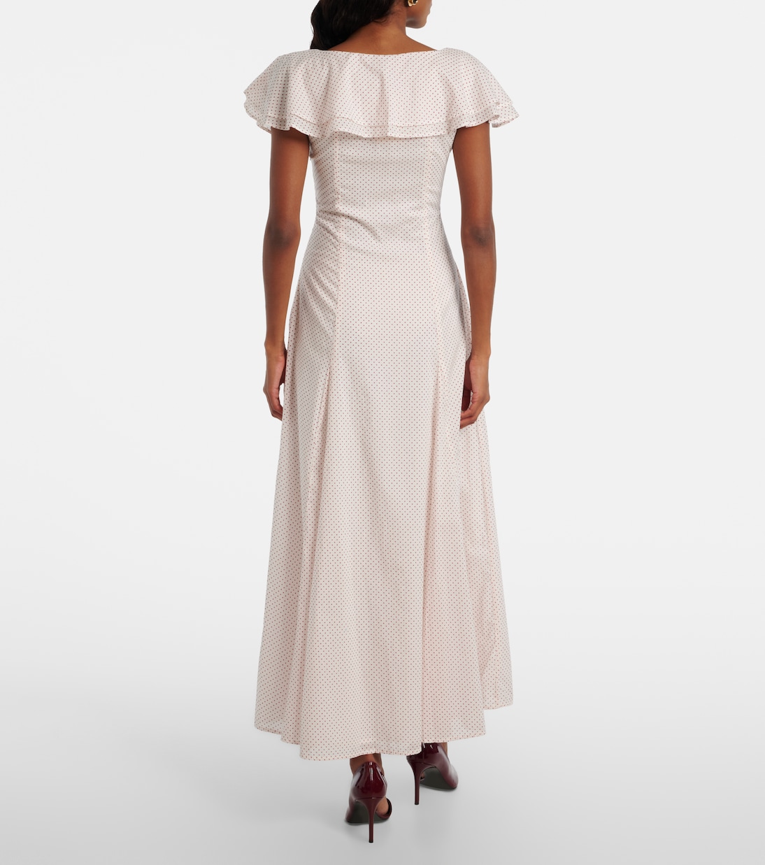 Marlowe polka-dot cotton maxi dress | Posse