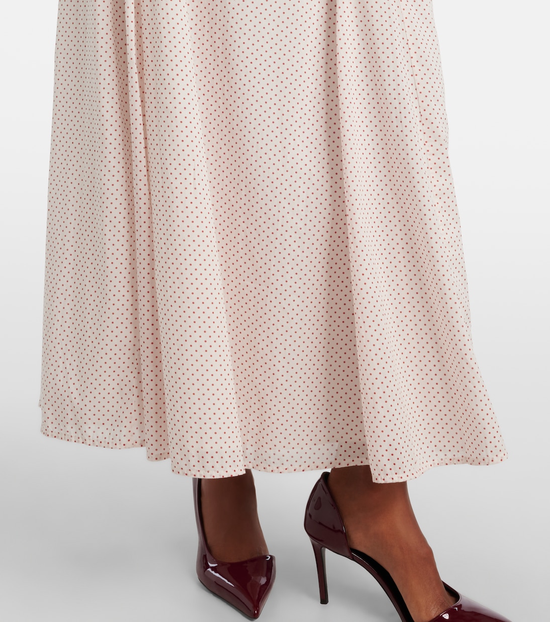 Marlowe polka-dot cotton maxi dress | Posse