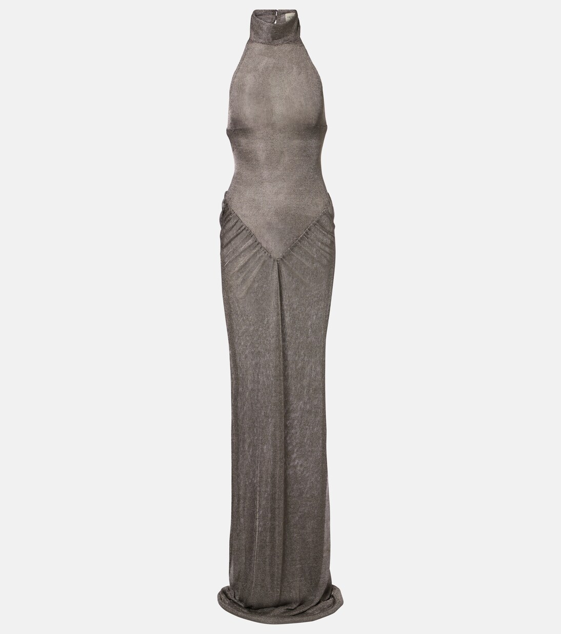 Cass ruched semi-sheer maxi dress | The New Arrivals Ilkyaz Ozel