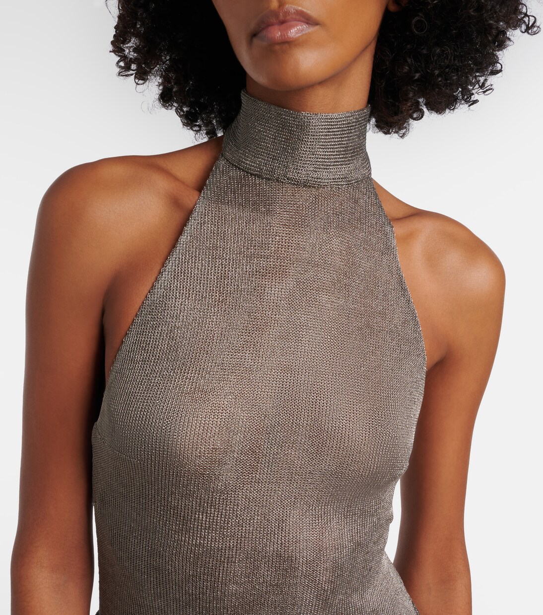 Cass ruched semi-sheer maxi dress | The New Arrivals Ilkyaz Ozel