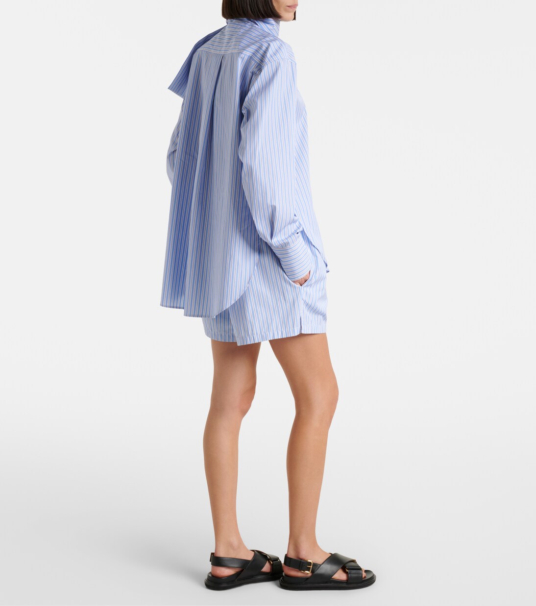 Striped cotton shorts | Plan C