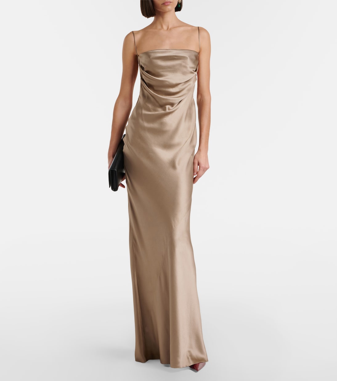 Robe aus Seidensatin | Saint Laurent