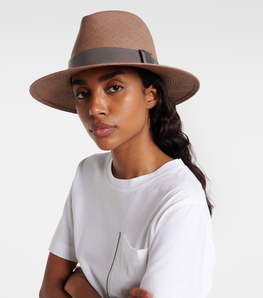 Straw fedora hat | Brunello Cucinelli