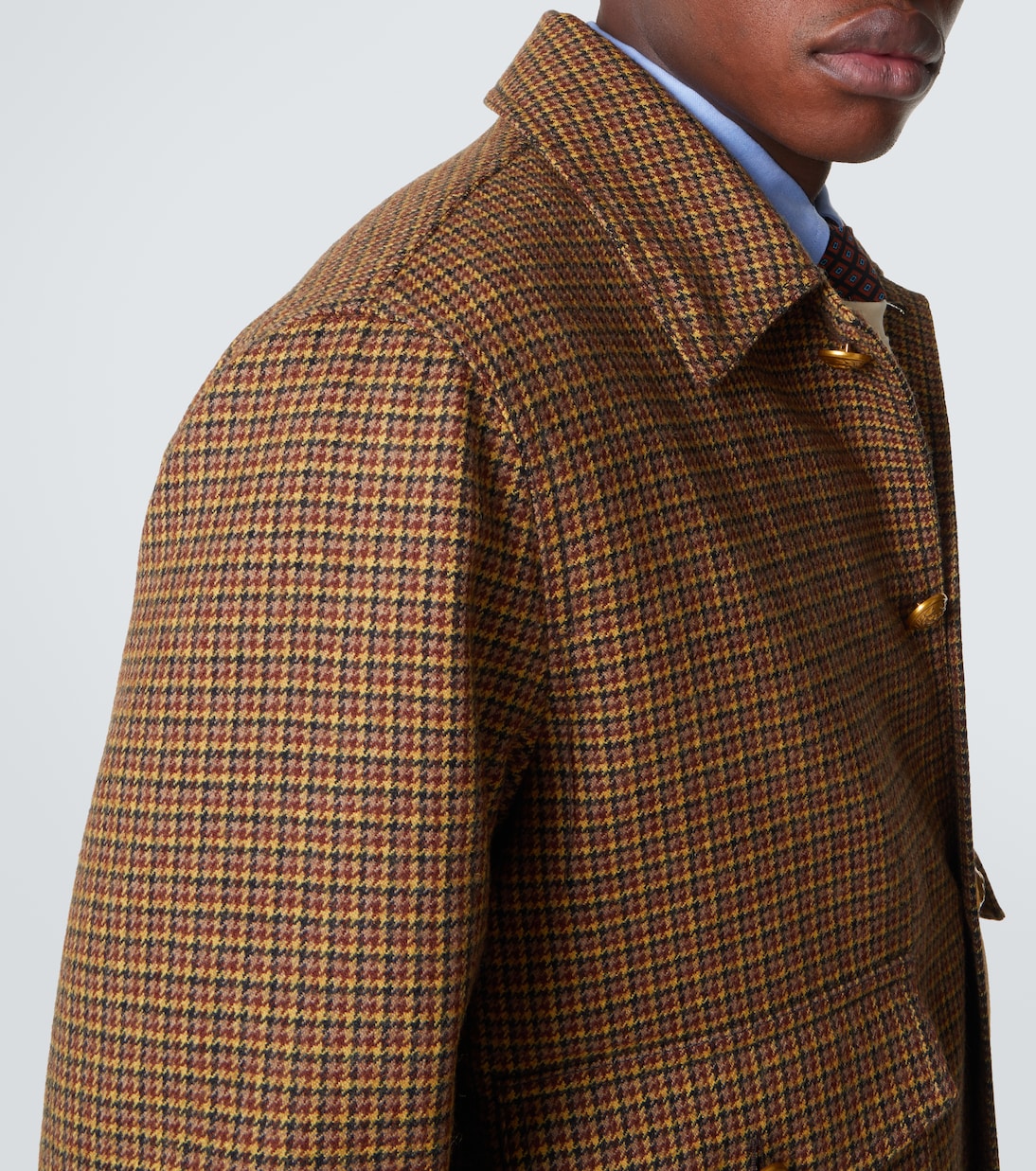 Houndstooth virgin wool bomber jacket | Valentino