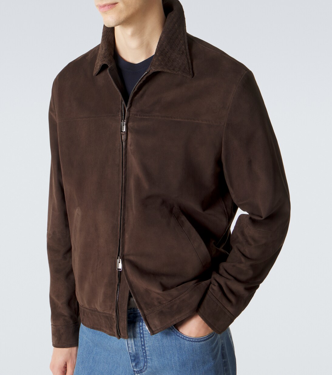 Suede blouson jacket | Canali