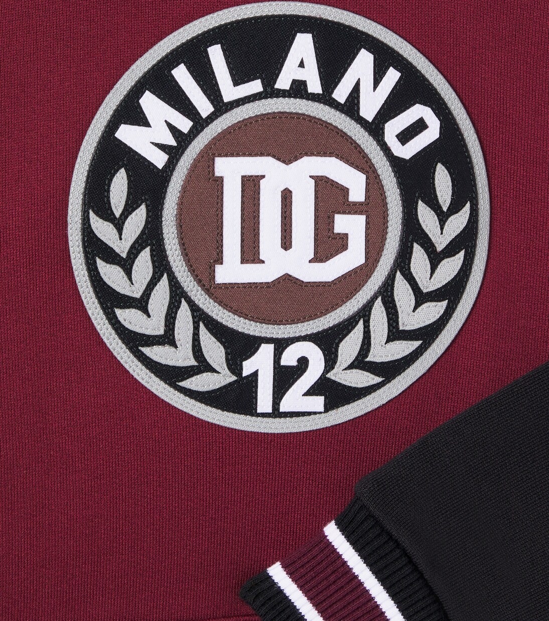 Embroidered logo cotton hoodie | Dolce&Gabbana Kids