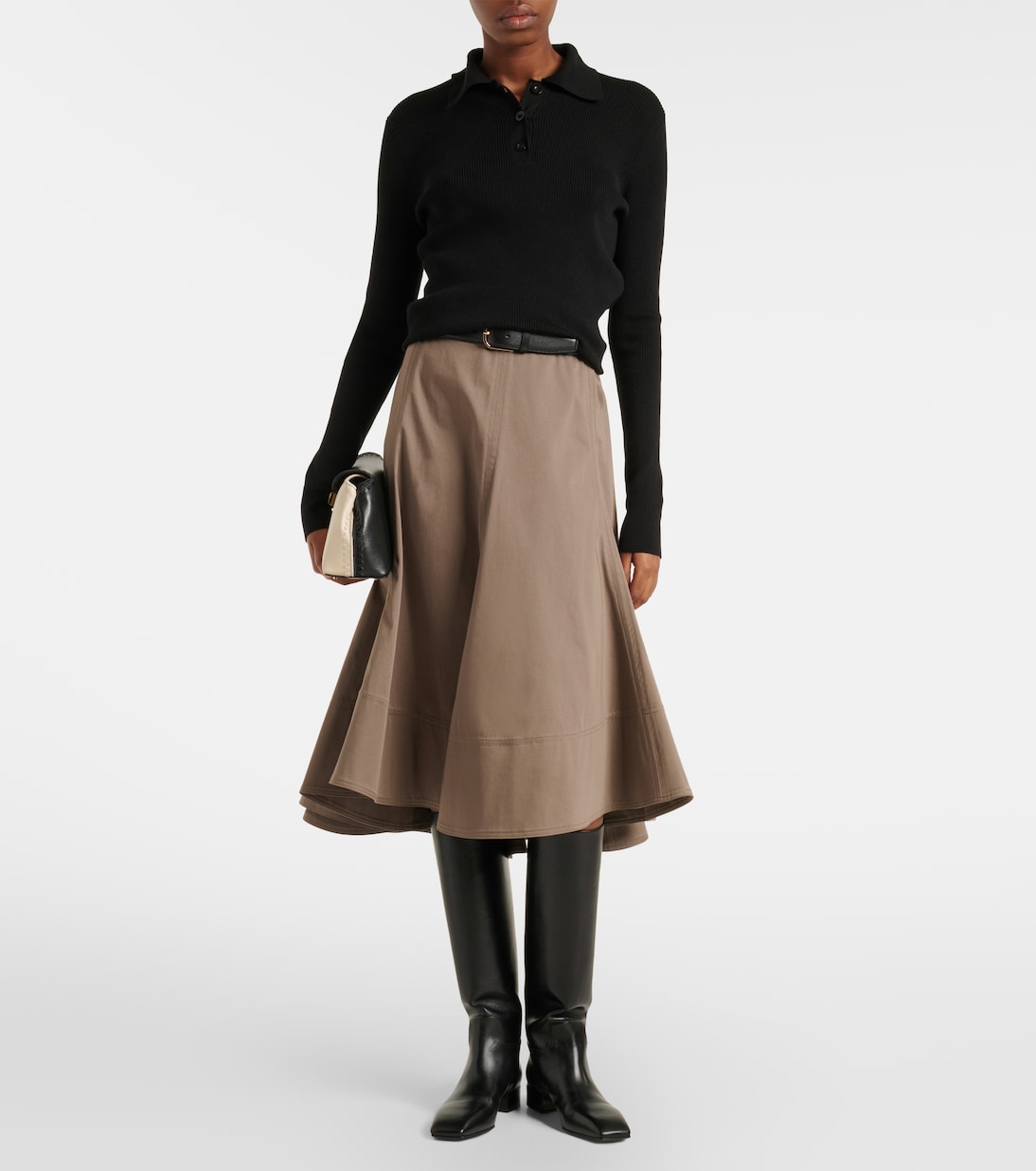 Ribbed-knit polo shirt | Róhe