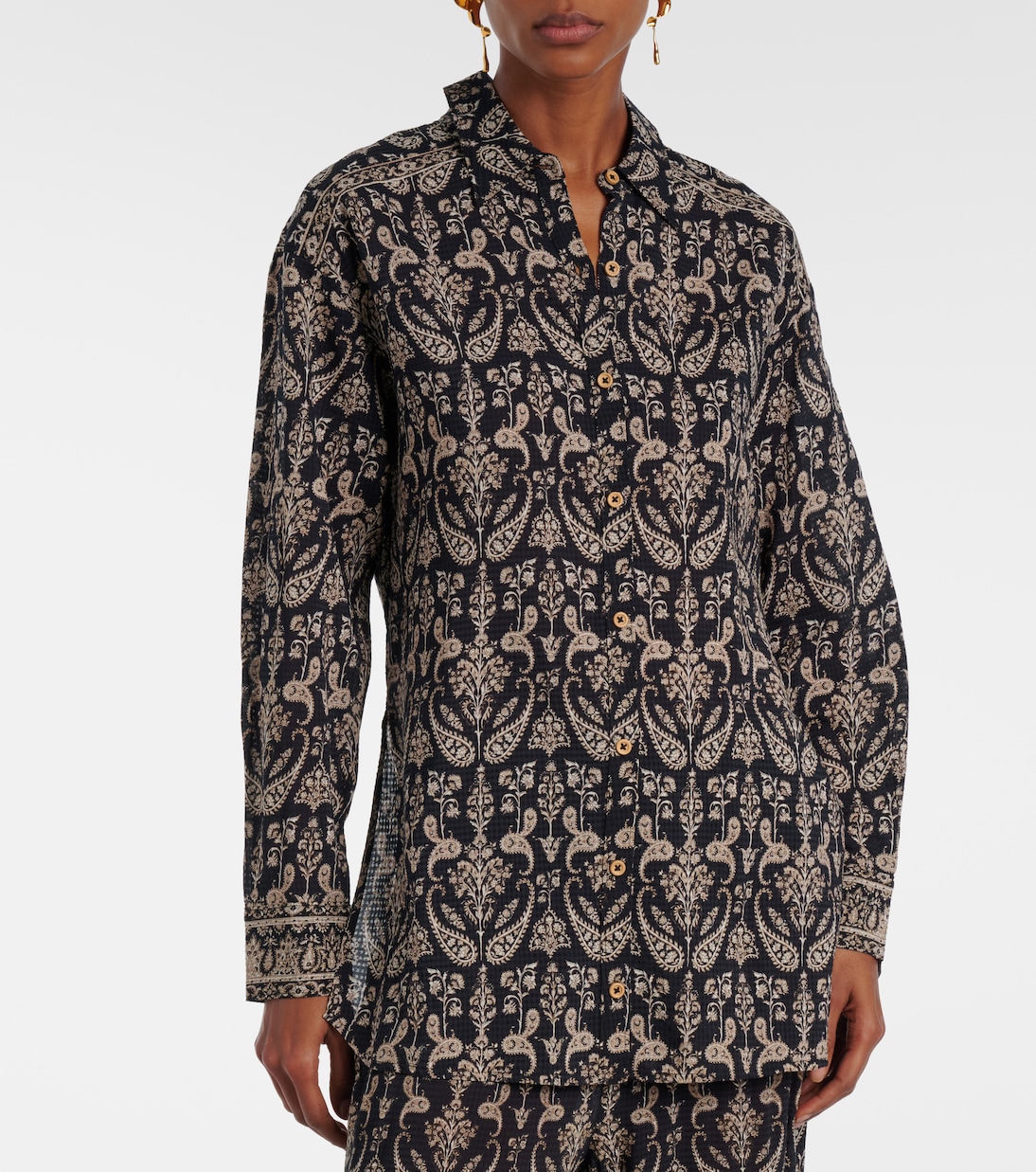 Lloyd paisley shirt | Veronica Beard