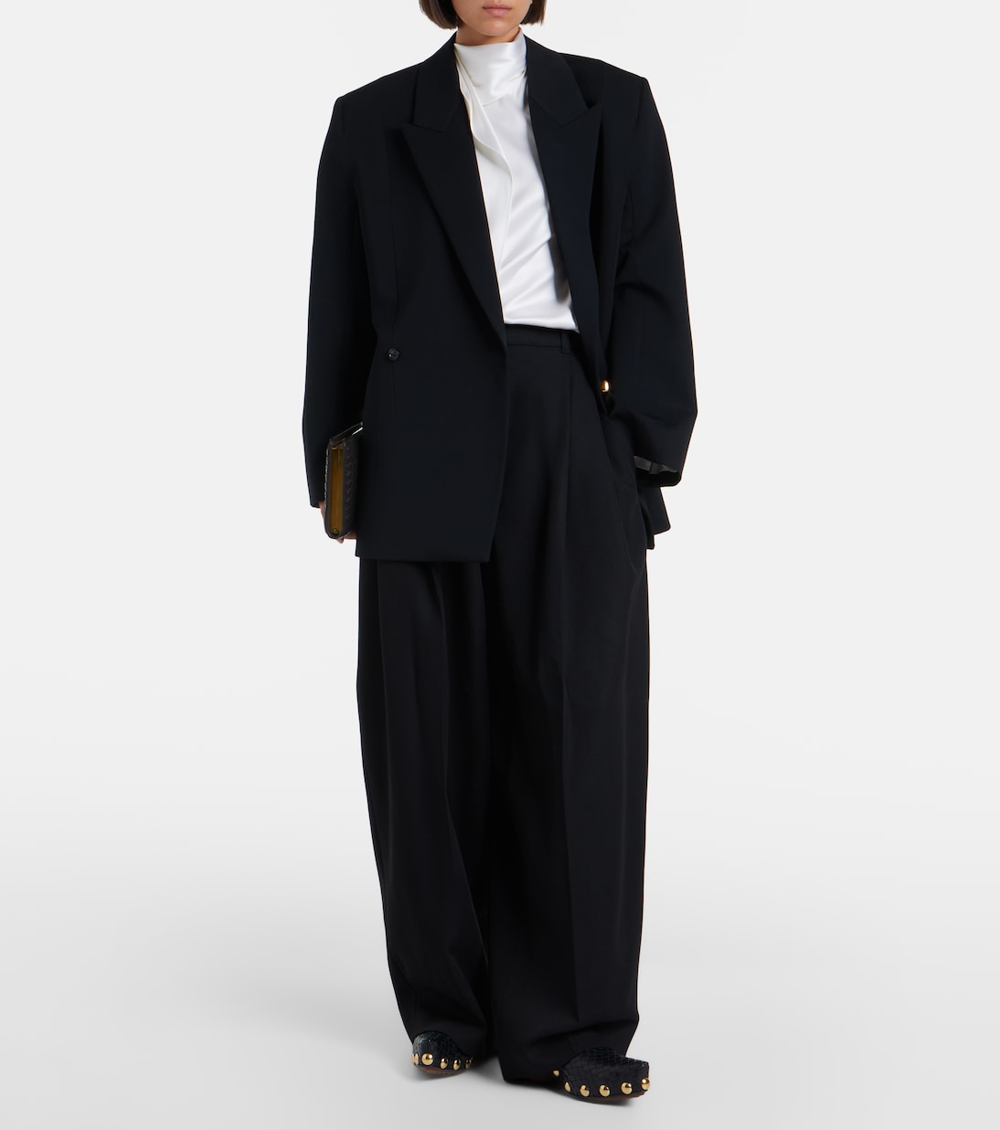 Double-breasted wool blazer | Bottega Veneta