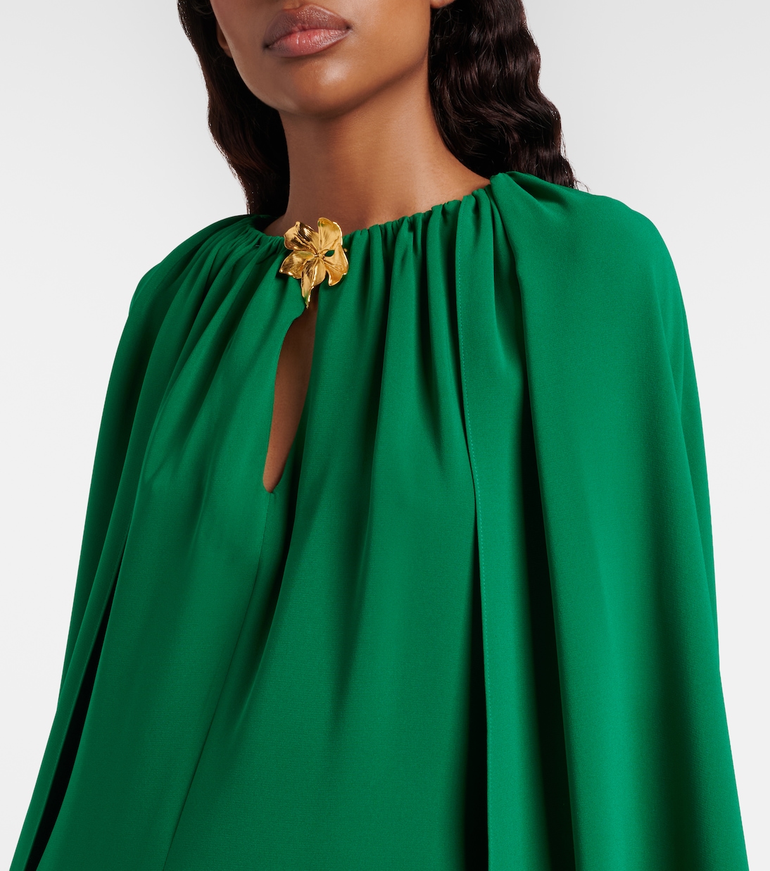 Kaftan Cyclamen aus Georgette | Oscar de la Renta