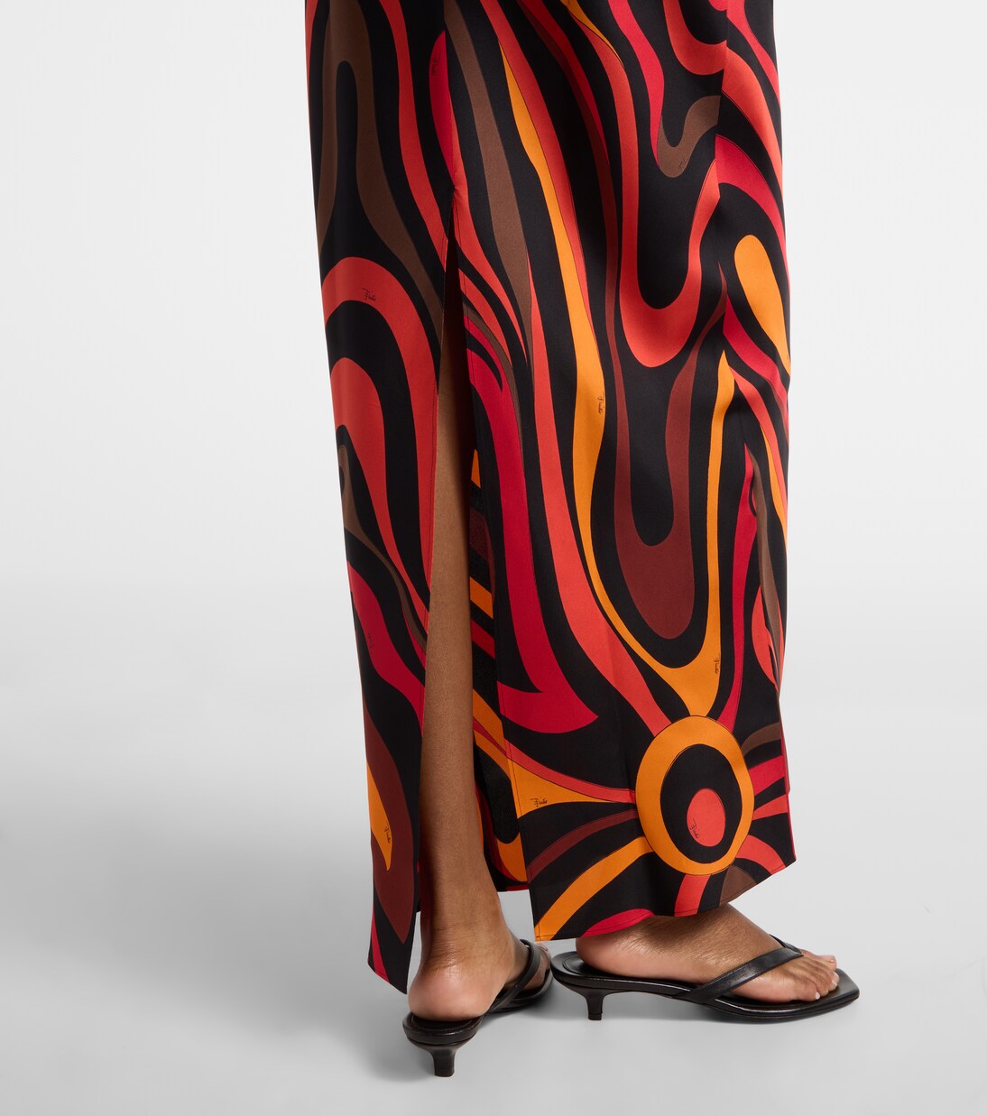 Marmo and Fari caped silk twill gown | Pucci