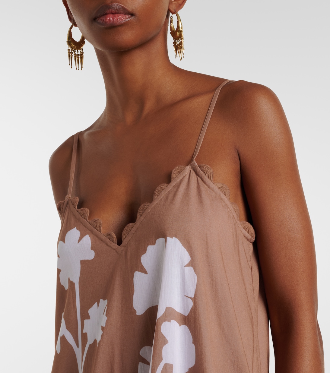 Abito midi in cotone floreale  | Juliet Dunn