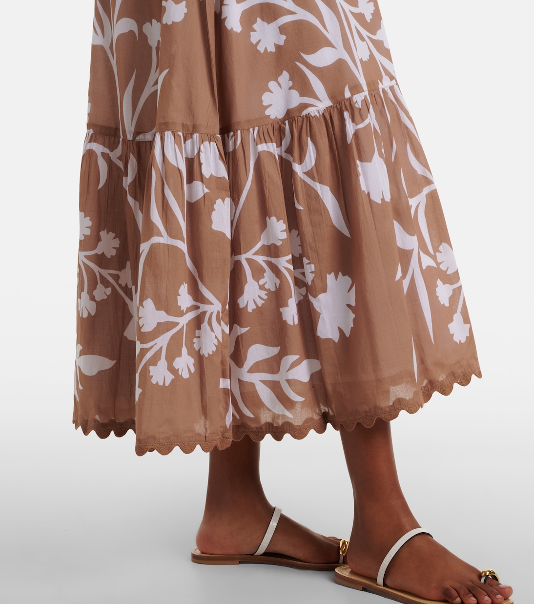 Abito midi in cotone floreale  | Juliet Dunn