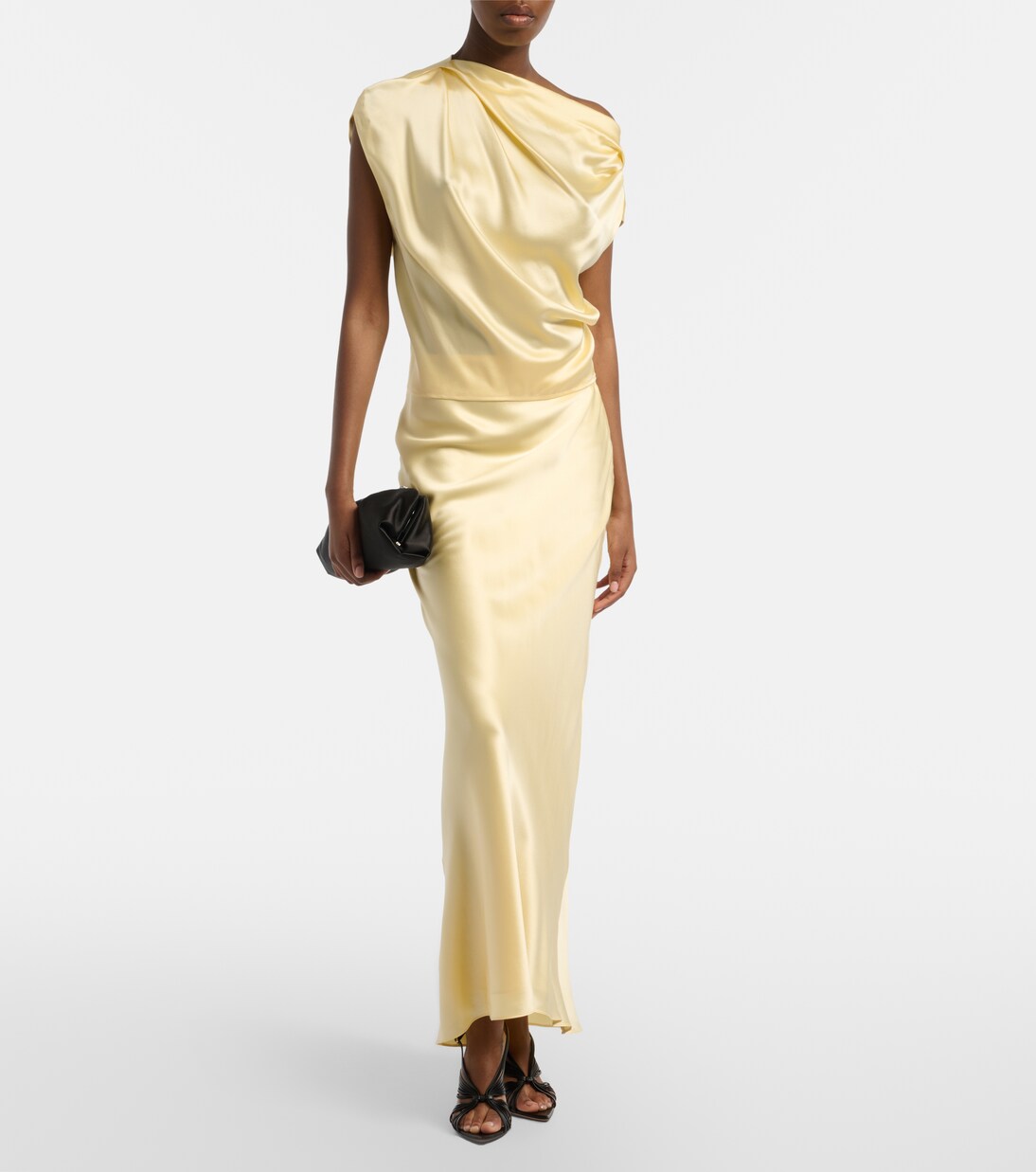 Silk satin maxi skirt | The Sei