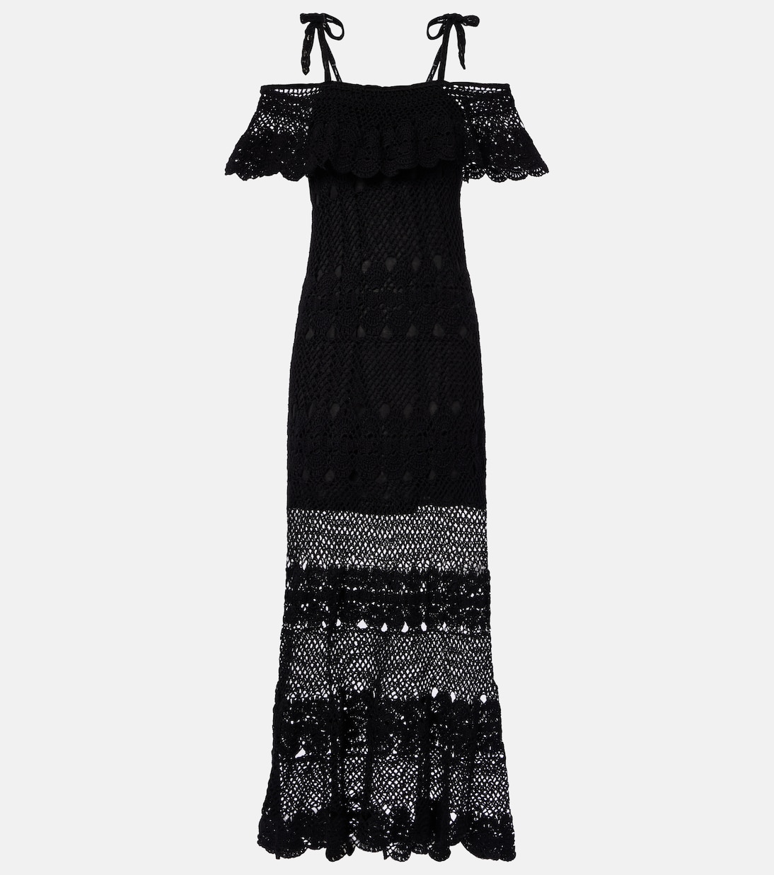 Marianne 크로셰 코튼 맥시 드레스 | Anna Kosturova