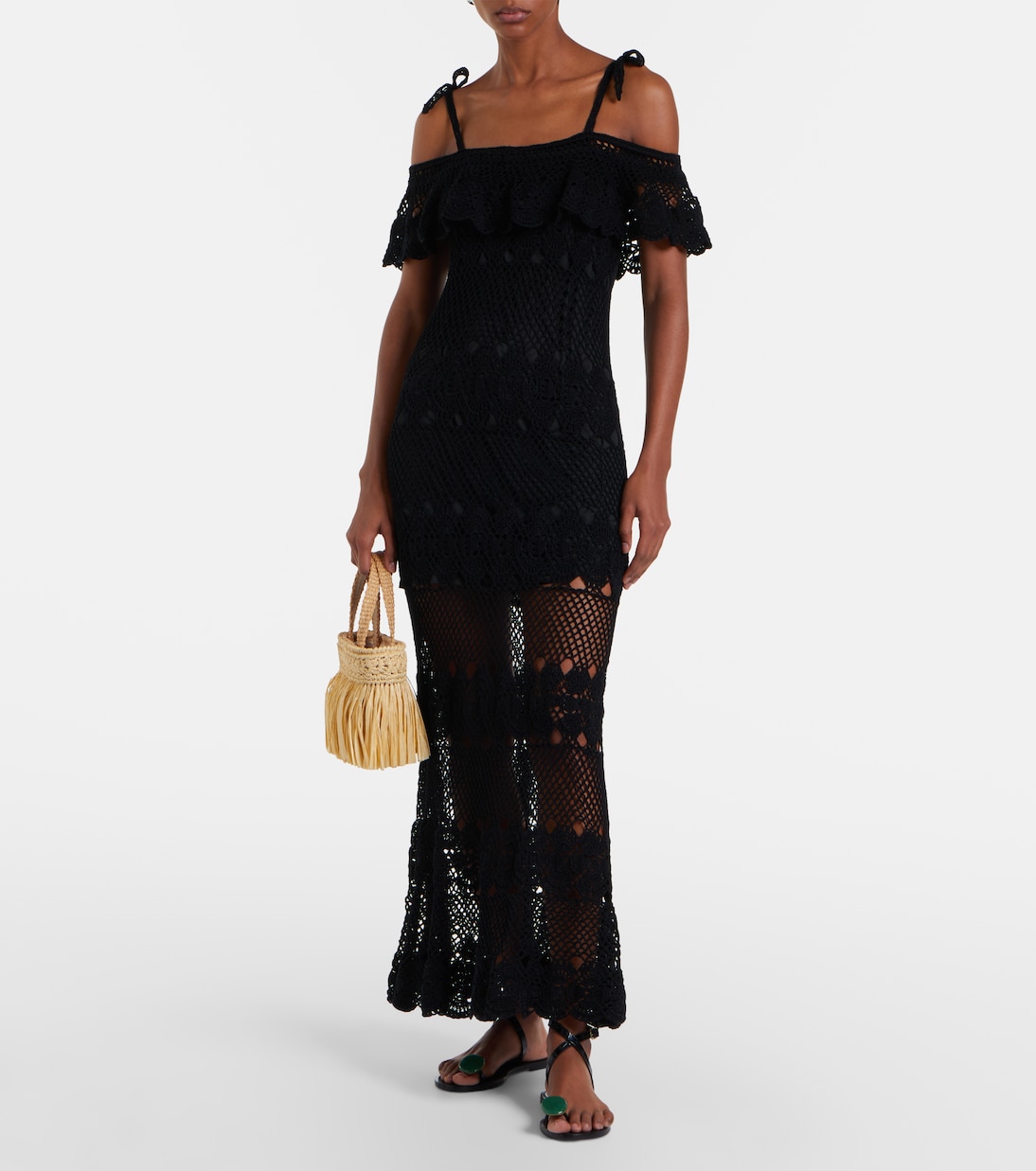 Marianne 크로셰 코튼 맥시 드레스 | Anna Kosturova