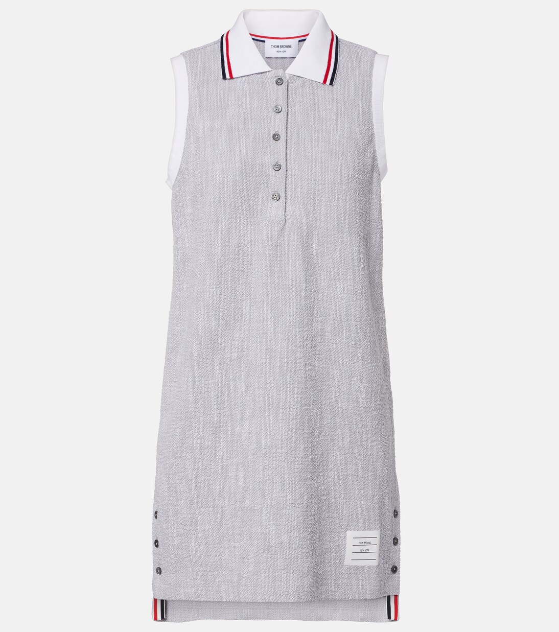 Cotton-blend tweed polo dress | Thom Browne