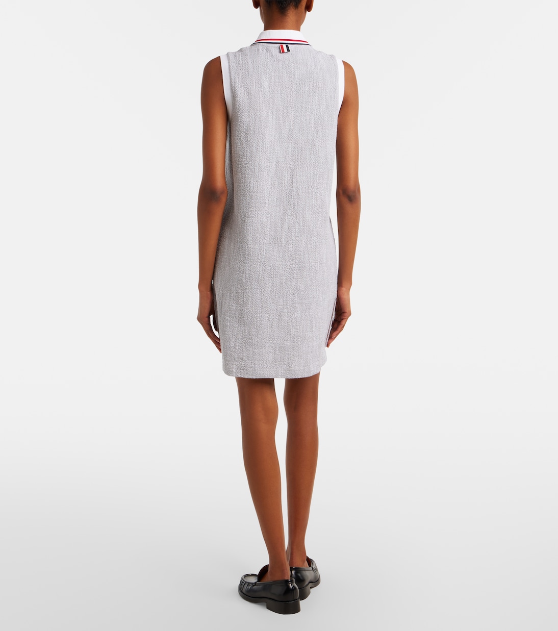 Cotton-blend tweed polo dress | Thom Browne