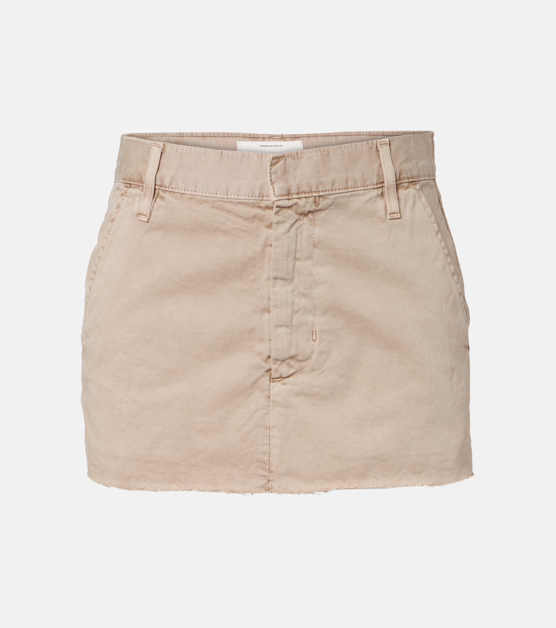 Chino cotton canvas miniskirt | Slvrlake