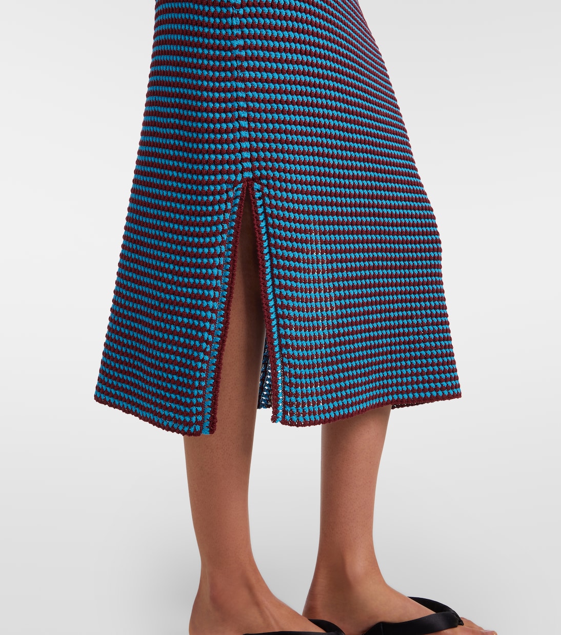 Crochet cotton pencil skirt | Alaïa