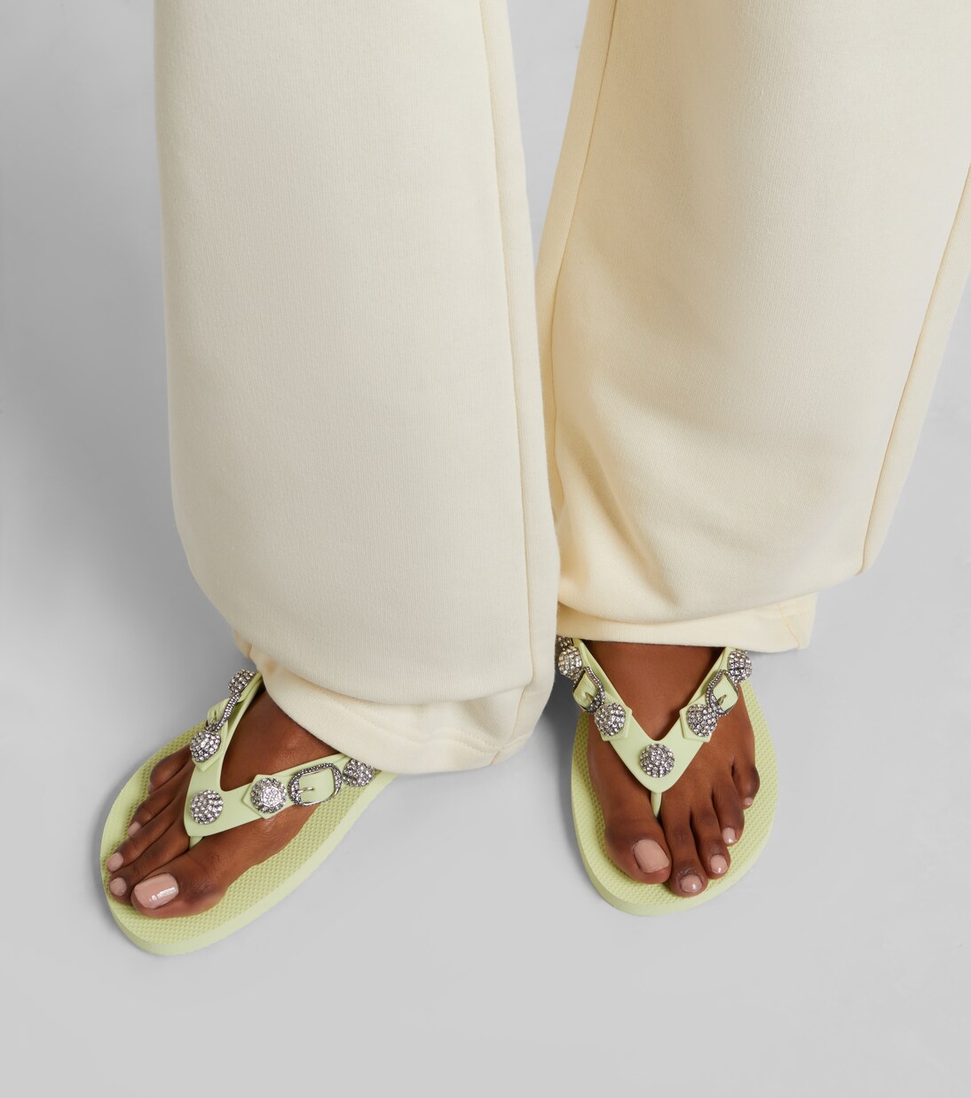 Cagole embellished thong sandals | Balenciaga